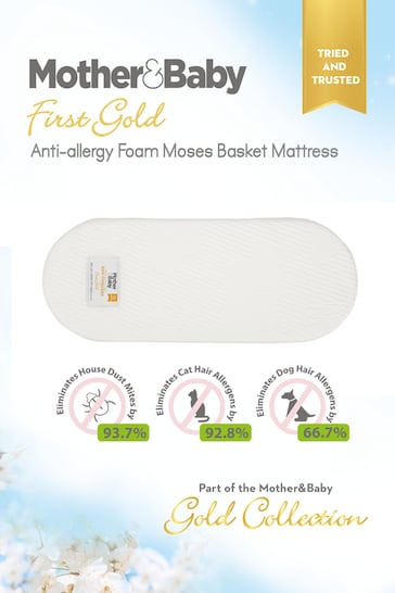 Mother&Baby Anti Allergy Foam Moses Basket Small Mattress