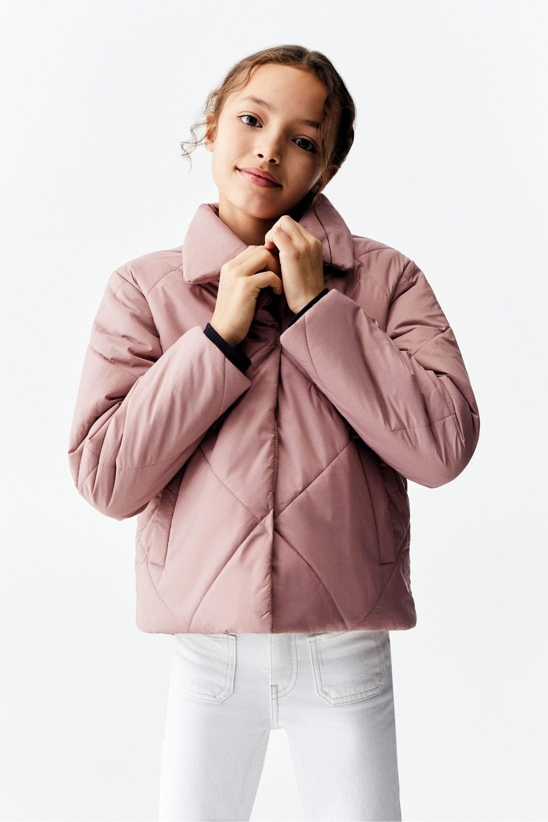 Mango online pink jacket