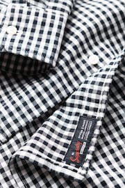 Superdry Black/White Cotton Long Sleeved Oxford Shirt - Image 4 of 7