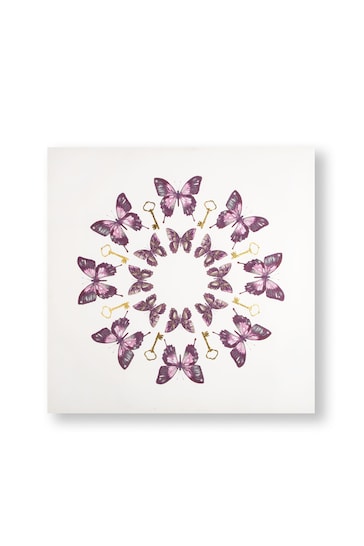 Art For The Home Purple Blissful Butterflies Wall Art