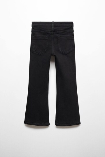Mango Black Flared Jeans With Pocket