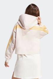 adidas Cream Sportswear Future Icons 3-Stripes Hoodie - Image 3 of 6