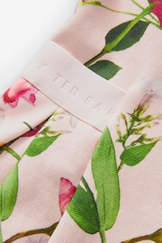 Baker by Ted Baker Pink Floral Collared Ponte Dress - Image 7 of 10