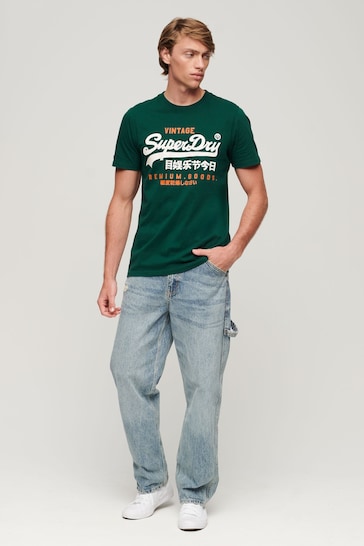 Superdry Green Classic Vl Heritage T-Shirt