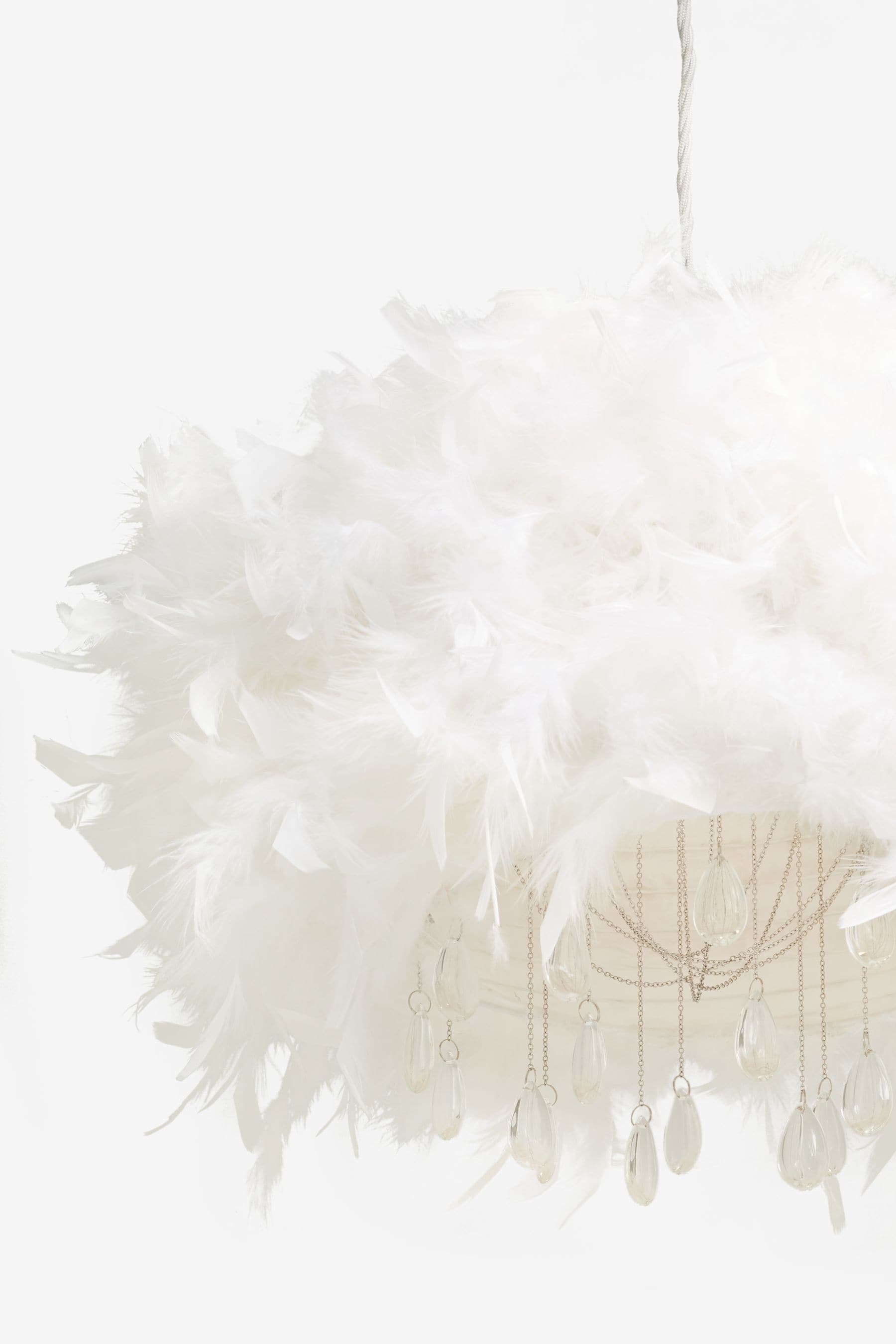 Next shop feather lampshade