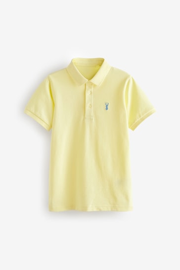 Yellow Pastel Short Sleeve Polo Shirt (3-16yrs)