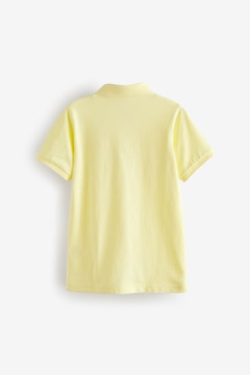 Yellow Pastel Short Sleeve Polo Shirt (3-16yrs)