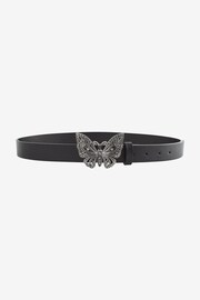 Black Butterfly Buckle Regular Belt - Image 4 of 5