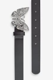 Black Butterfly Buckle Regular Belt - Image 5 of 5