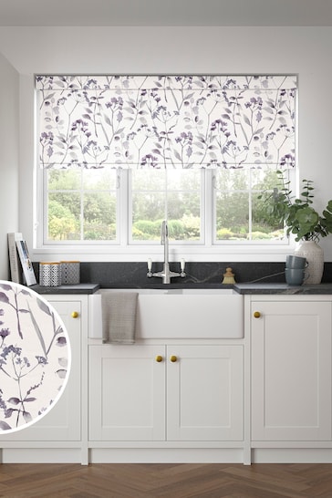 Purple Isla Floral Made to Measure Roller Blind