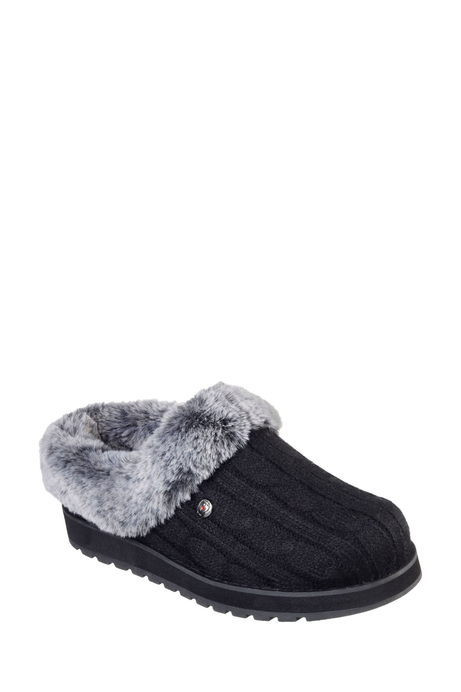 Skechers womens bobs discount keepsakes high slippers black