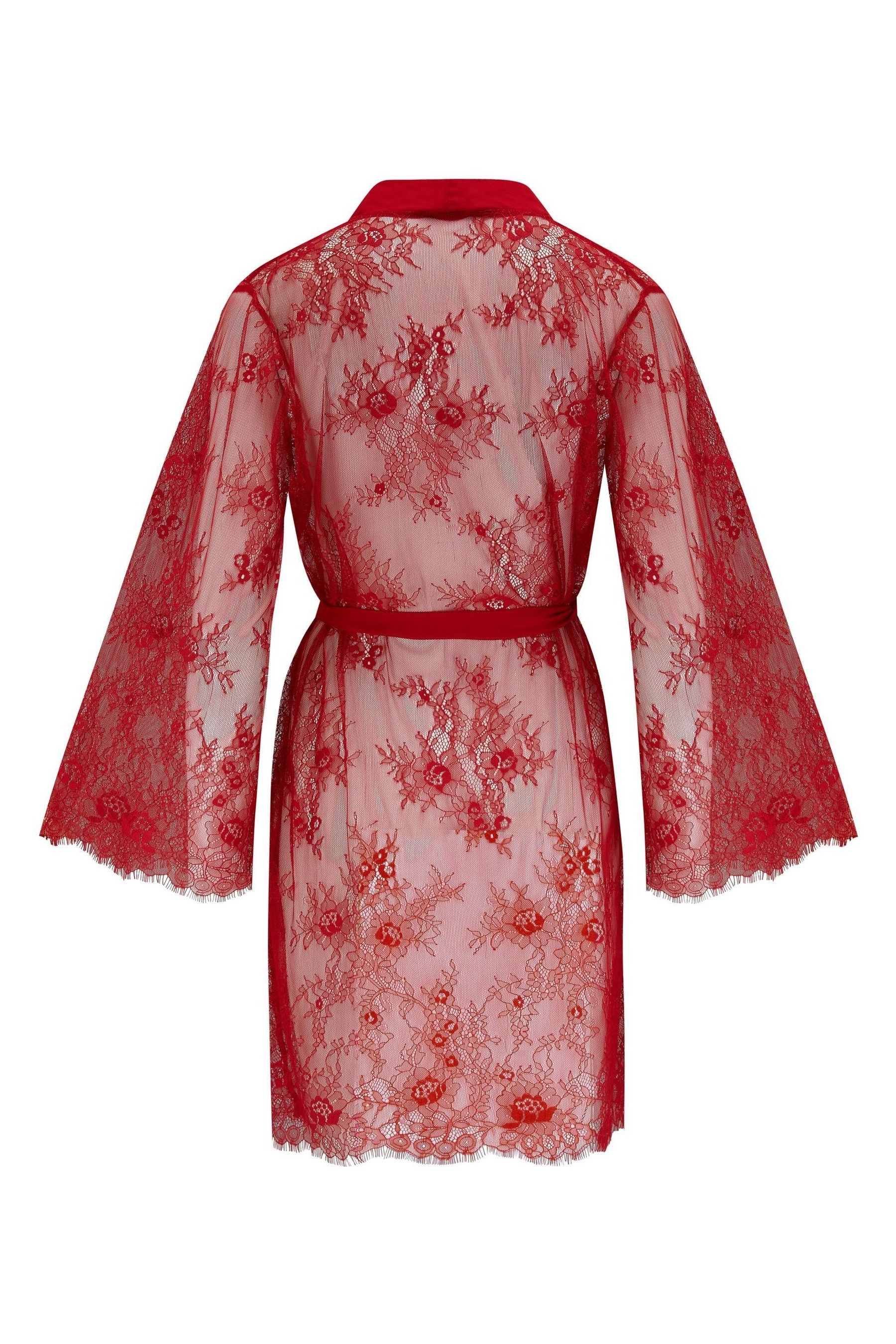 Buy Pour Moi Red For Your Eyes Only Lace Robe from the Next UK online shop