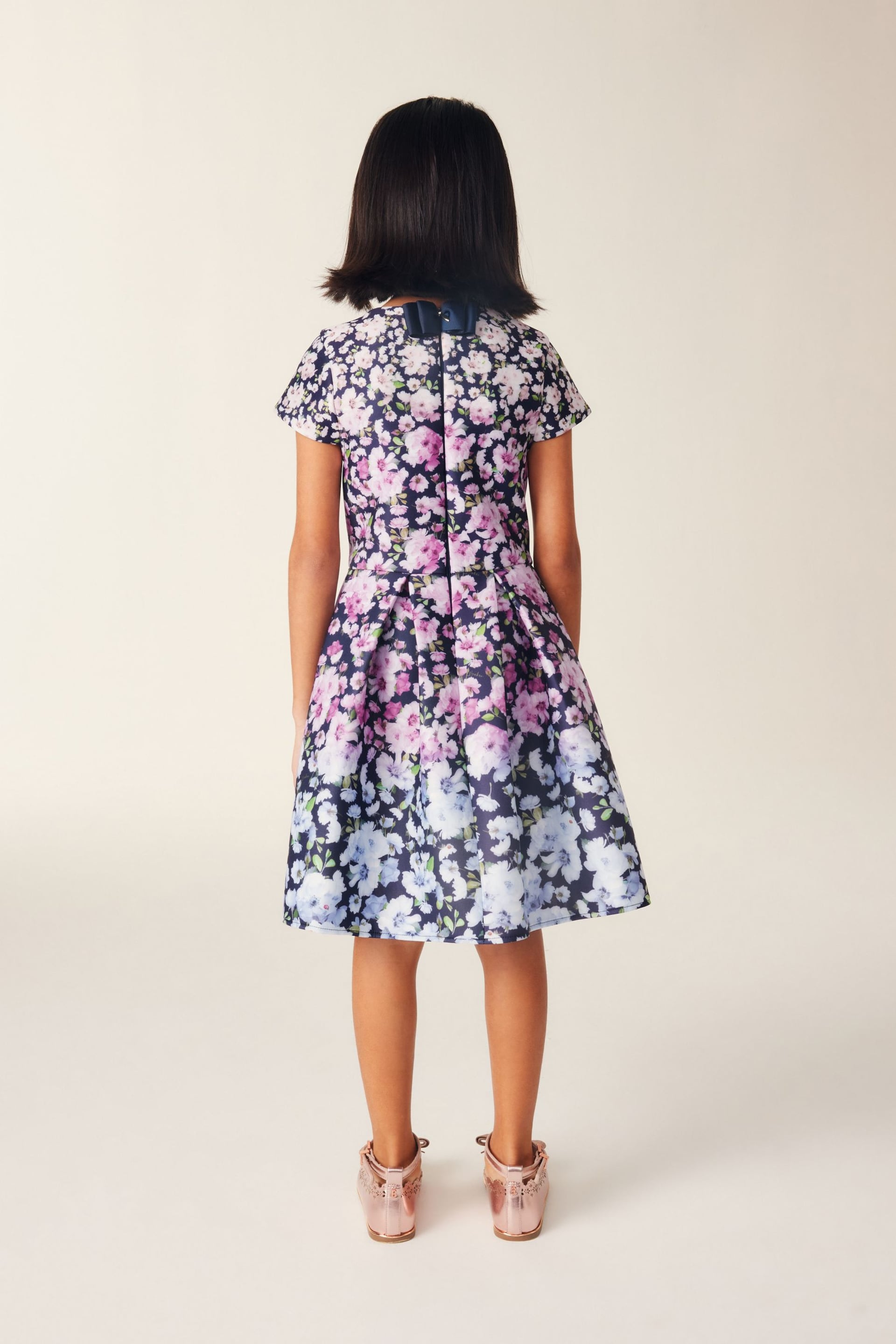 Baker by Ted Baker Multi-Coloured Floral Scuba Dress - Image 2 of 11