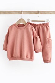 Pink Baby Cosy Sweater And Leggings 2 Piece Set - Image 4 of 10