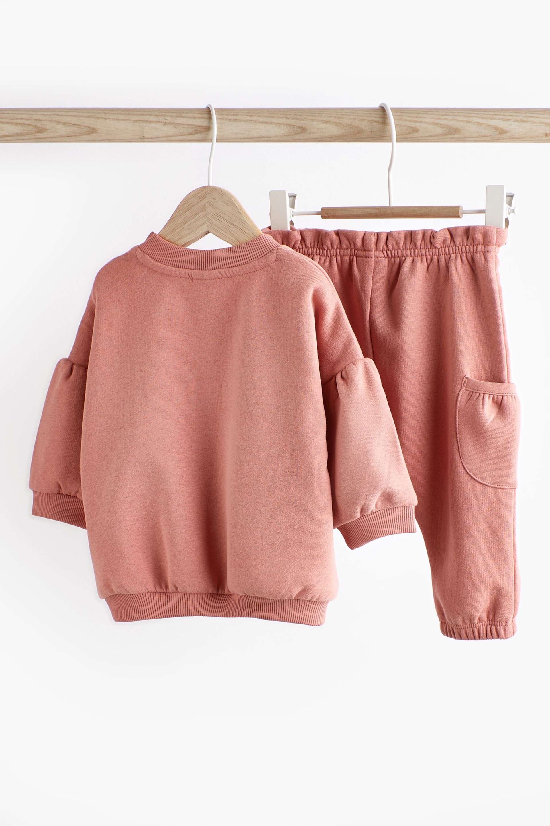 Pink Baby Cosy Sweater And Leggings 2 Piece Set - Image 5 of 10