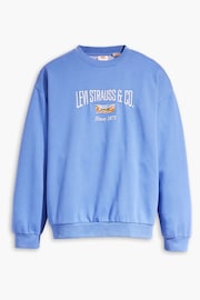Levi's® Crew Mini BW Scenic Blue Yonder Graphic Salinas Crewneck Sweatshirt - Image 4 of 5