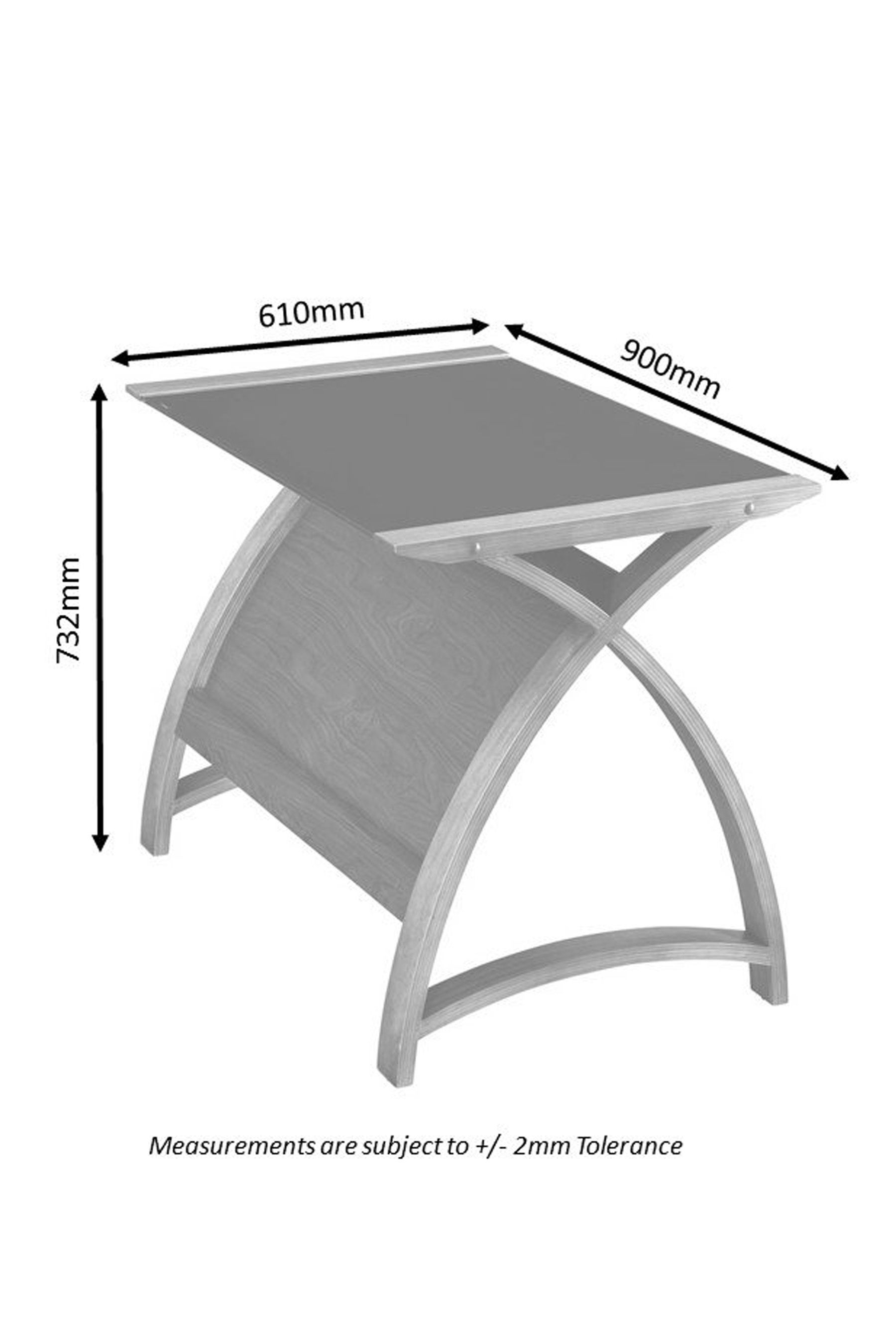 Walnut store laptop table