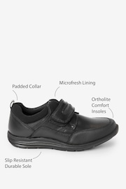 Black Narrow Fit (E) School Leather Single Strap Shoes - Image 6 of 6