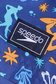 Speedo Blue Boys Printed 13" Watershorts - Image 3 of 5