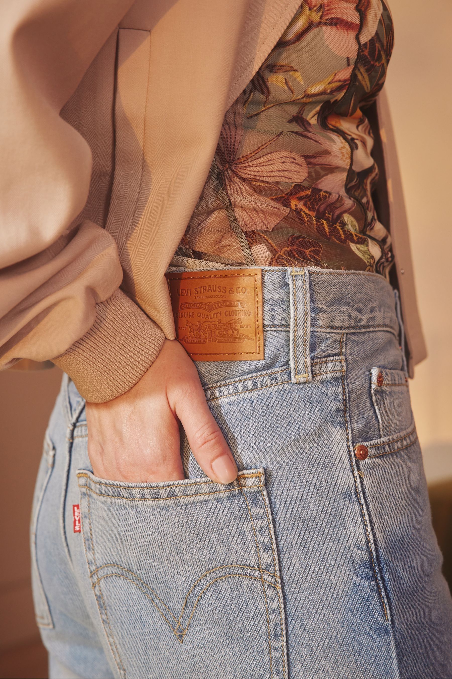 Levi's ribcage shop wide leg jean