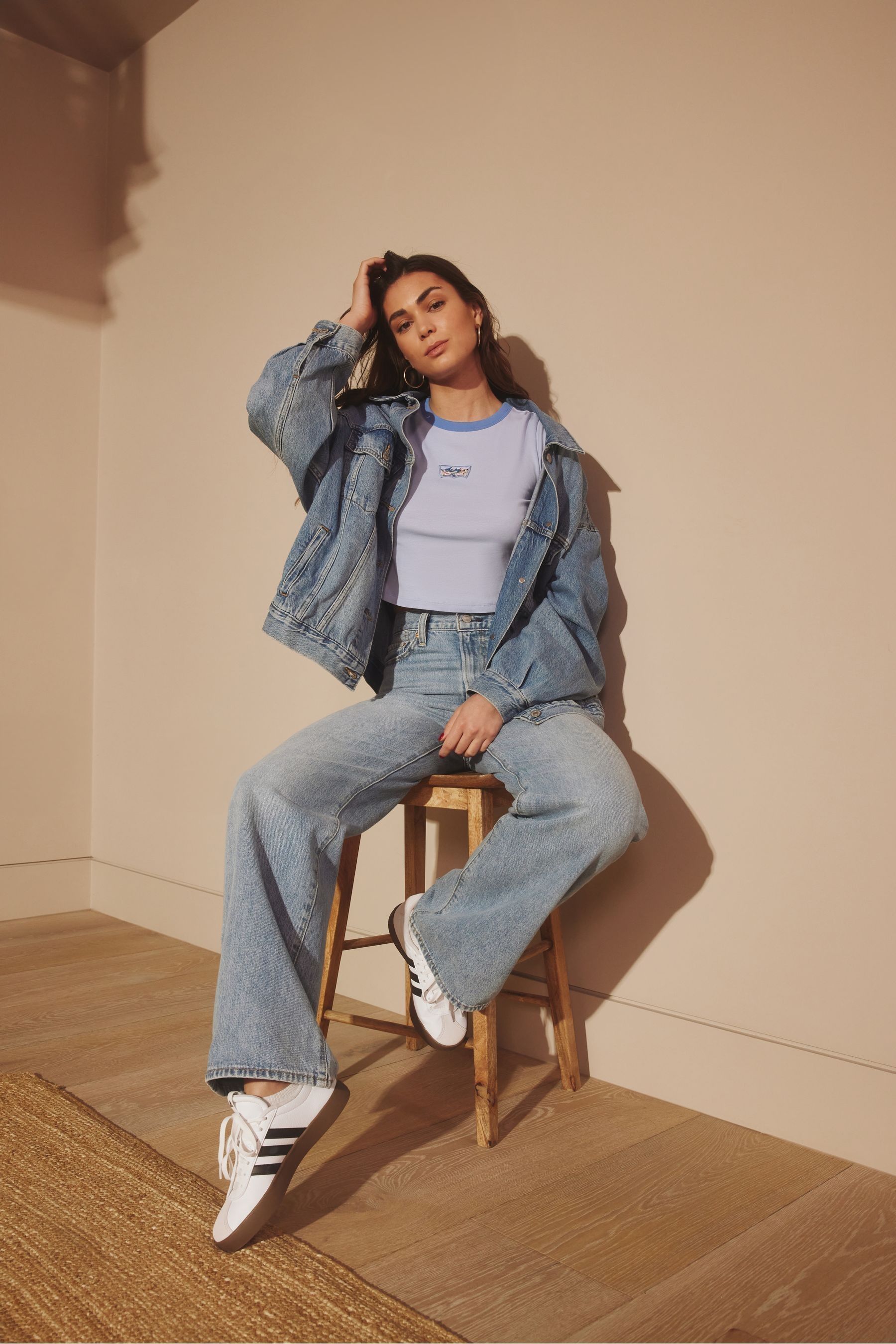 Buy Levi s Far and Wide Ribcage Wide Leg Jeans from the Next UK