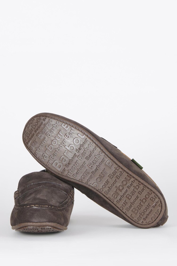 Barbour® Brown Porterfield Suede Slippers - Image 6 of 14
