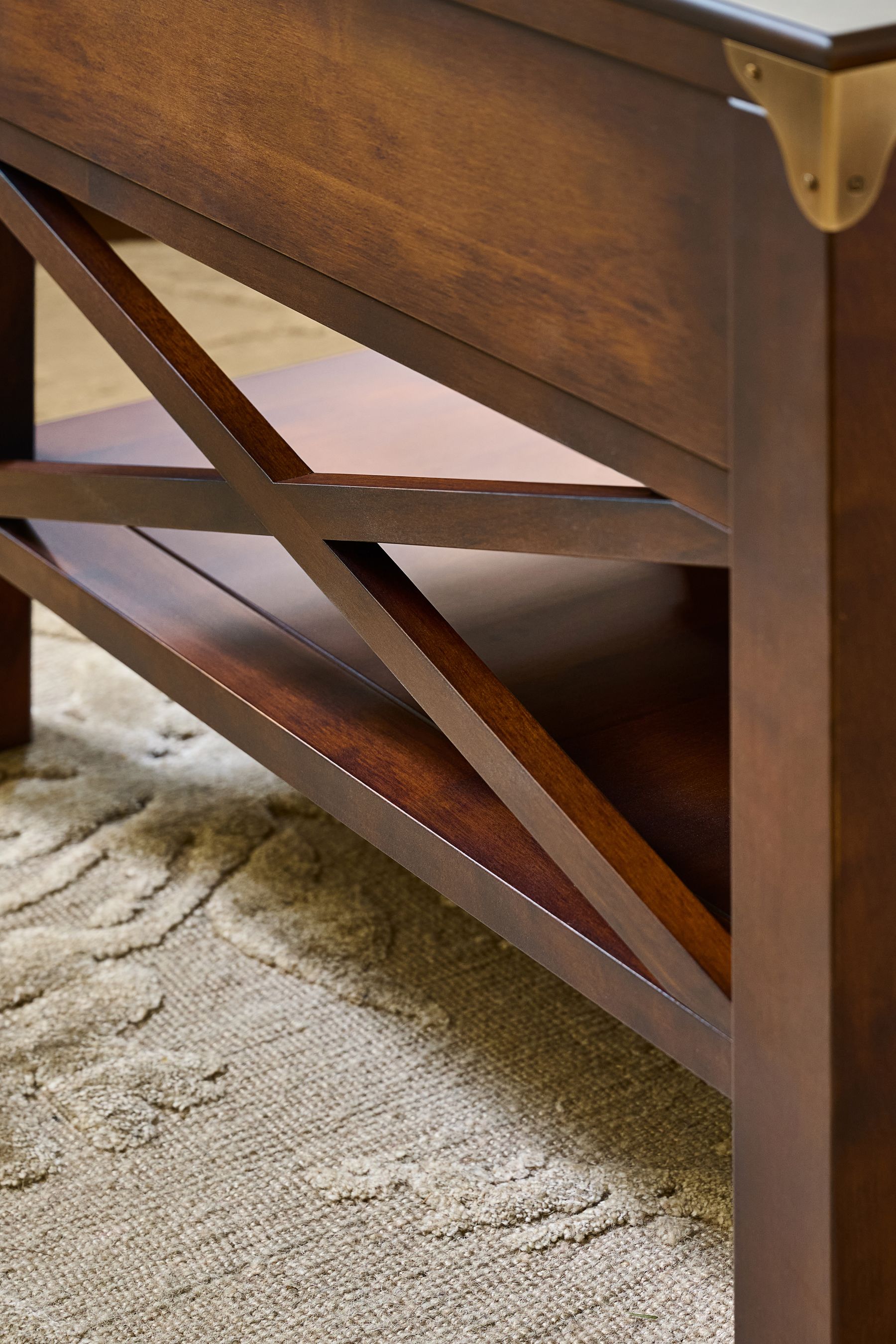 Buy Laura Ashley Dark Chestnut Balmoral 3 Drawer Coffee Table from