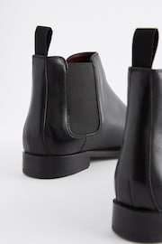 Black Signature Leather Chelsea Boots - Image 3 of 6