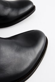 Black Signature Leather Chelsea Boots - Image 4 of 6