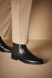 Black Signature Leather Chelsea Boots - Image 6 of 6