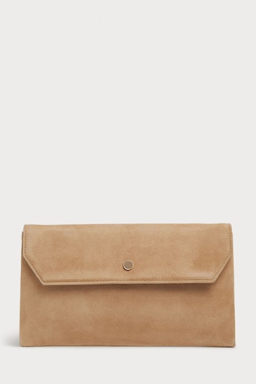 LK Bennett Dora Leather Clutch Bag