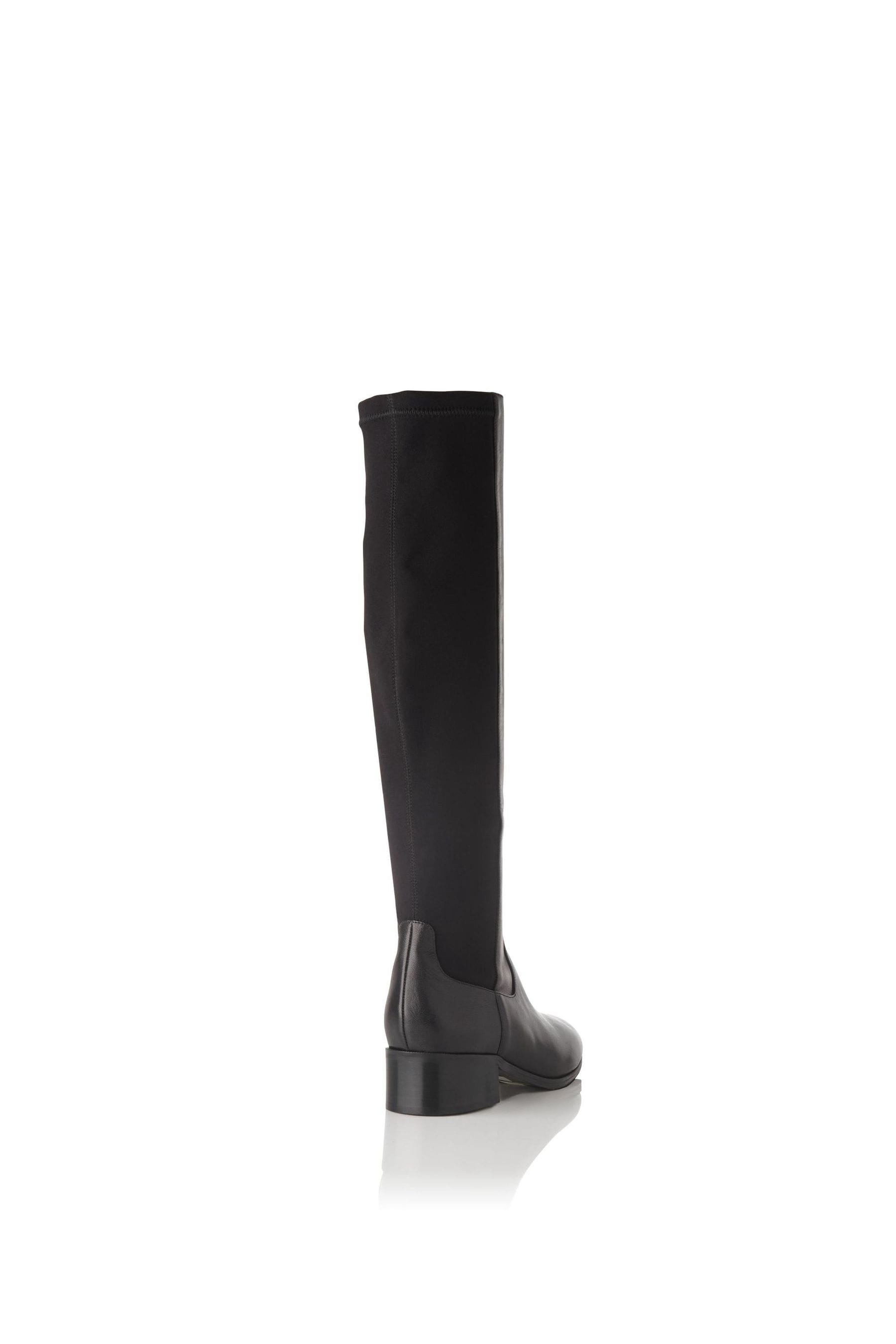 LK Bennett Bella Black Stretch Knee Boots
