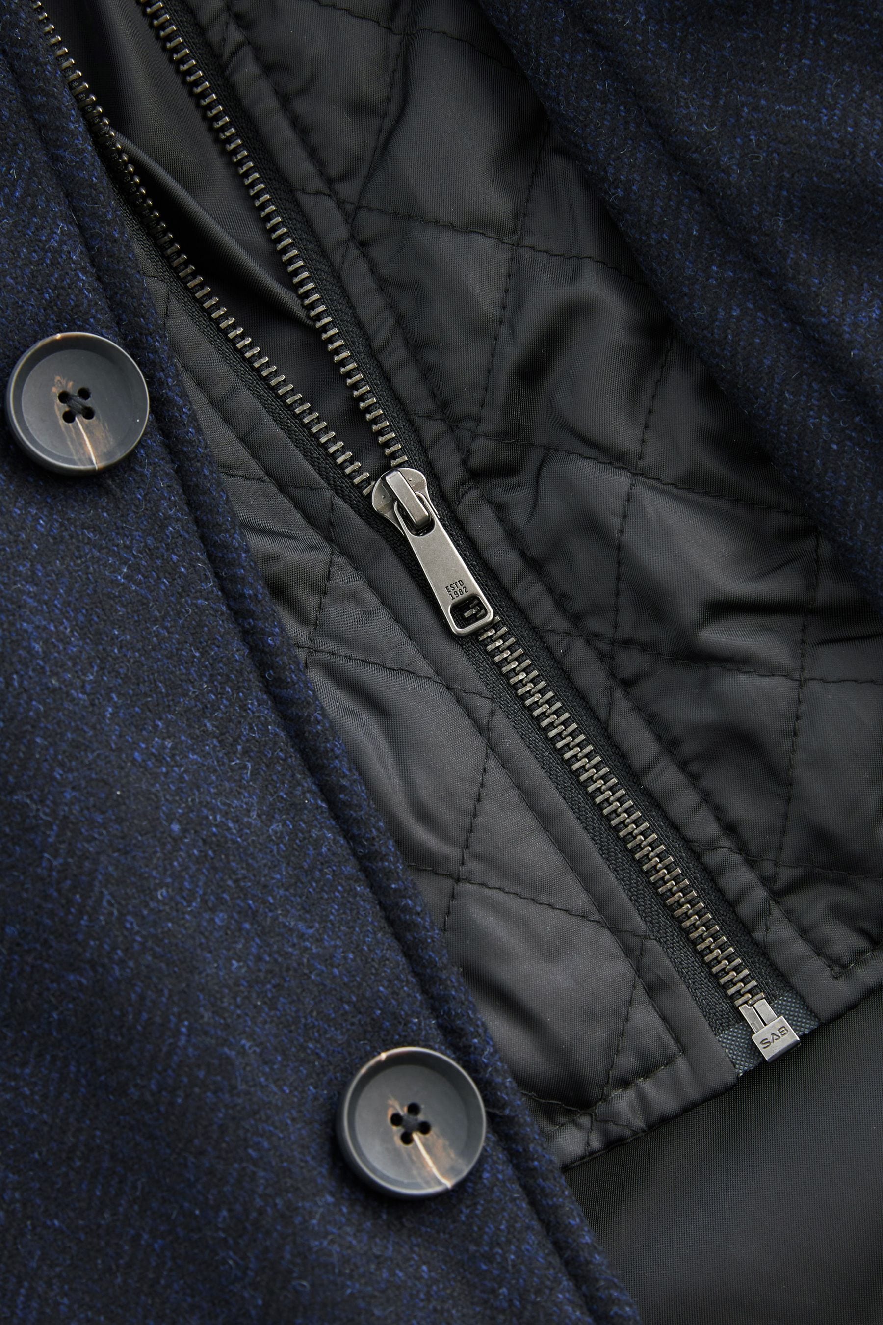 Navy herringbone coat shop