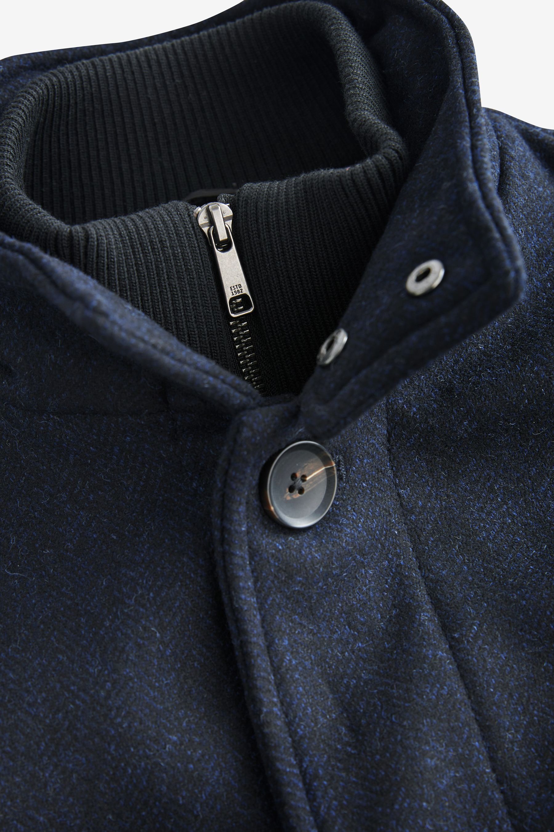 Mens funnel neck sale jacket