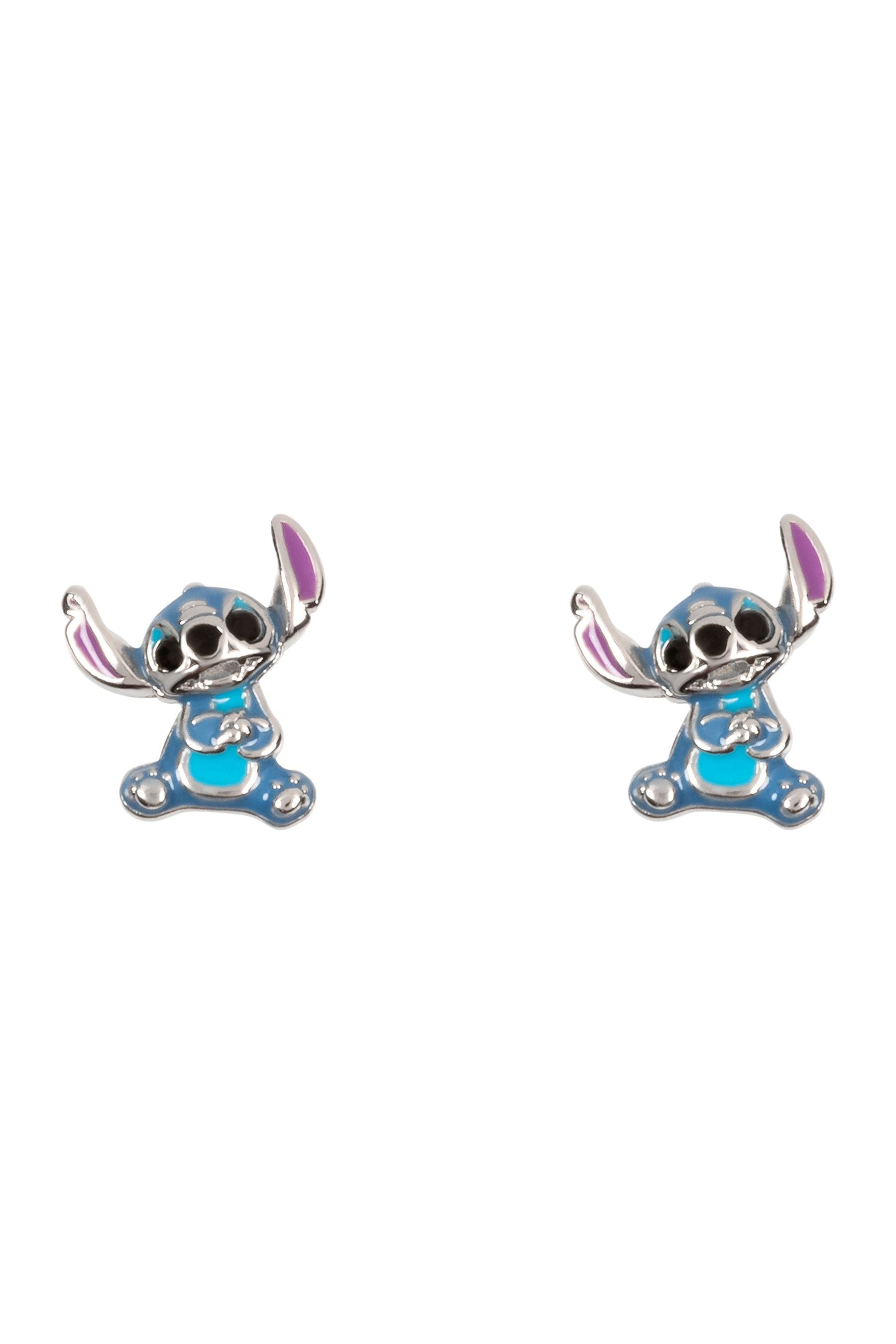Buy Peers Hardy Silver Tone Disney Lilo And Stitch Sterling Enamel Stitch Stud Earrings from the Next UK online shop
