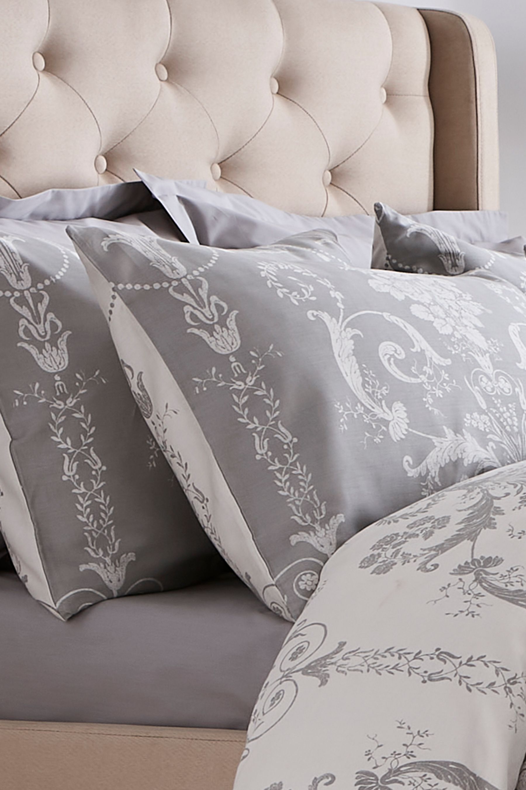 Buy Laura Ashley Set of 2 Steel 200 Thread Count Josette 100 Cotton Pillowcases from the Next UK online shop