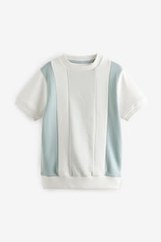 Green Vertical Textured Colourblock Top (3-16yrs) - Image 1 of 3