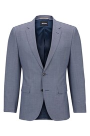 BOSS Blue Micro Patterned Stretch Regular Fit Jacket - Image 6 of 6