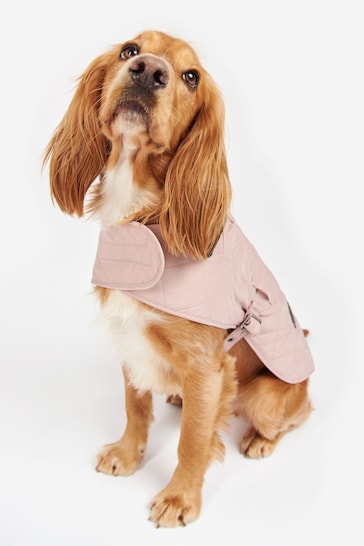 Barbour® Pink Diamond Quilted Dog Coat