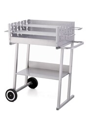 Tepro Silver Garden Pasadena Trolley Charcoal BBQ Grill - Image 2 of 4