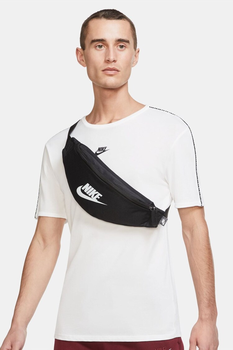 Nike Black Heritage Waistpack Bag (3L) - Image 1 of 8