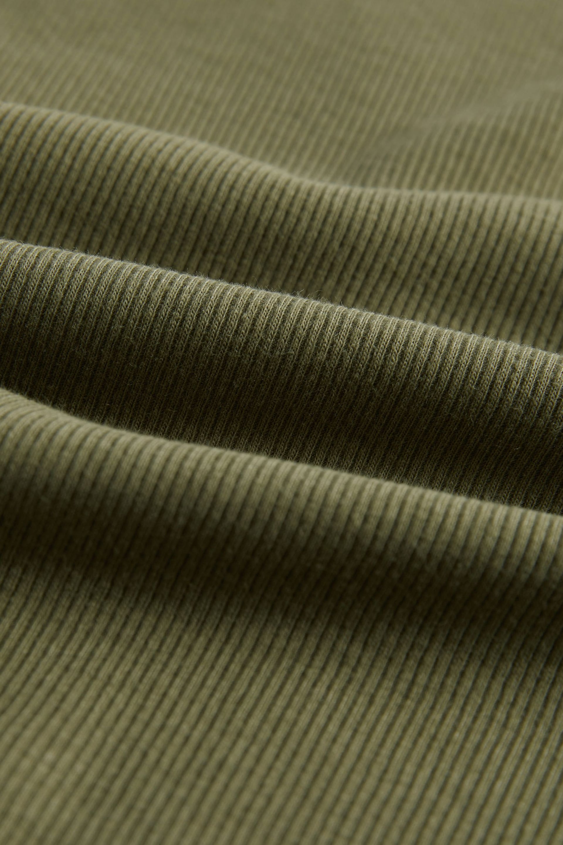 Olive Green Half Sleeve High Neck T-Shirt - Image 7 of 7