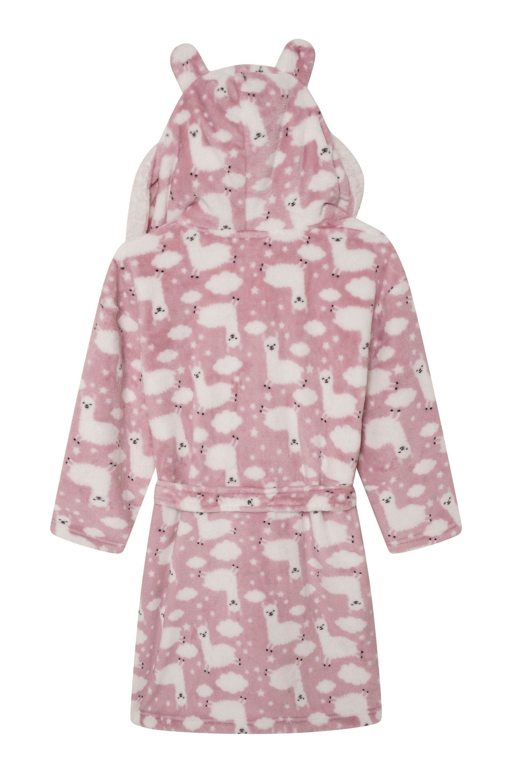 Buy Loungeable Pink Llama Fleece Robe from the Next UK online shop