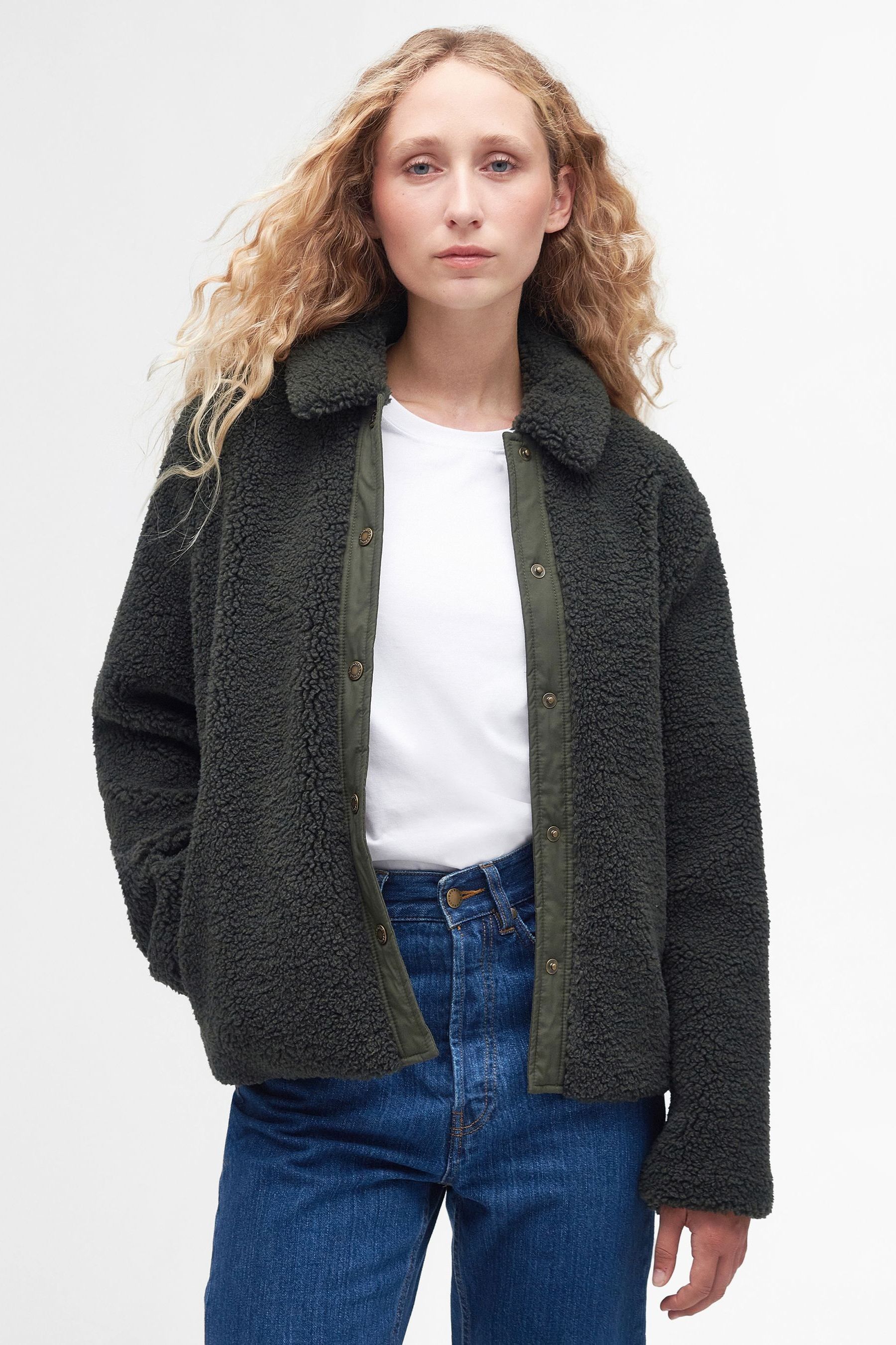 Barbour Olive Green Lundy Fleece