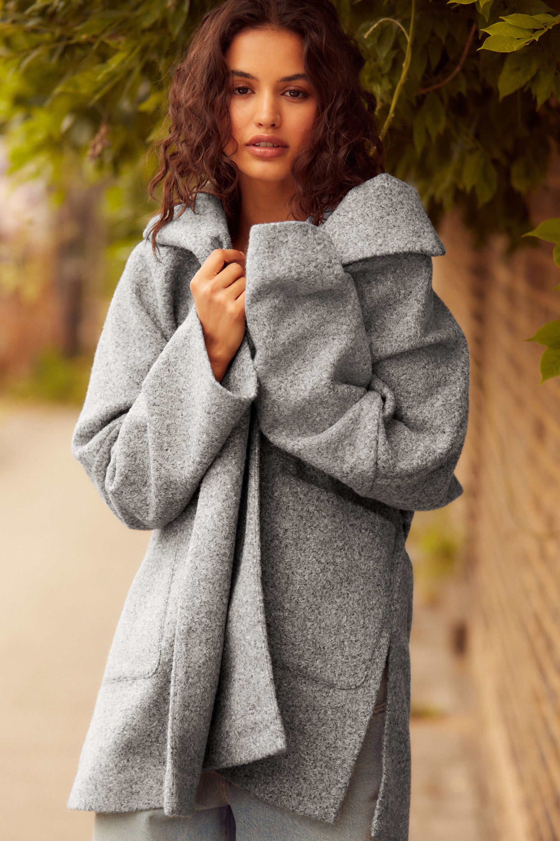 Fleece lined coatigan new arrivals