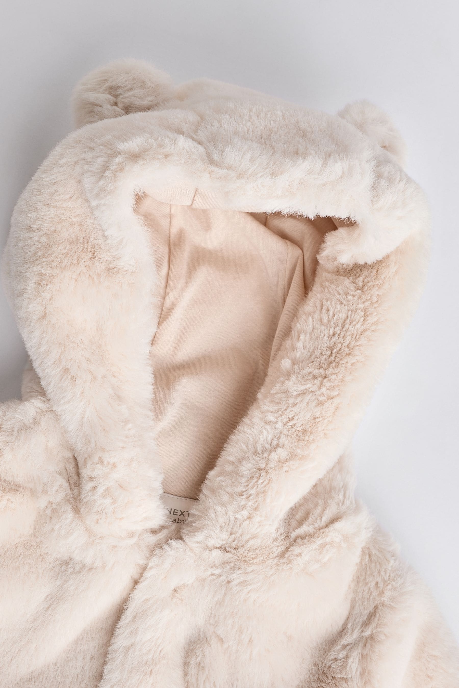 Next ecru faux fur parka 2025