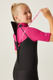 Regatta Black Kids Quick Drying Lightweight Shorty Wetsuit - Image 4 of 7