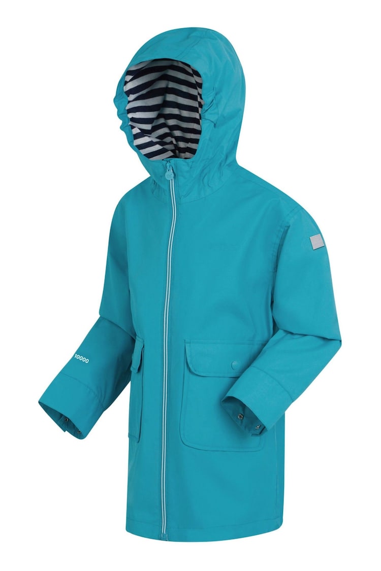 Regatta Blue Girls Beylina Waterproof Jacket - Image 7 of 7