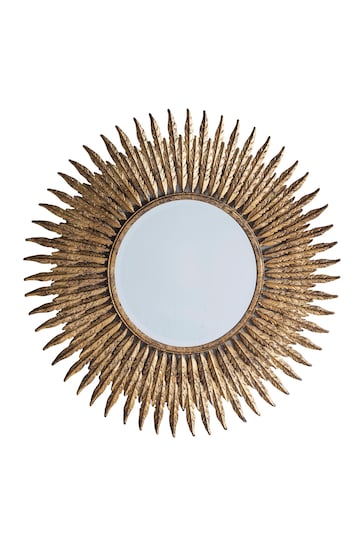 Gallery Home Gold Quill Feather Mirror