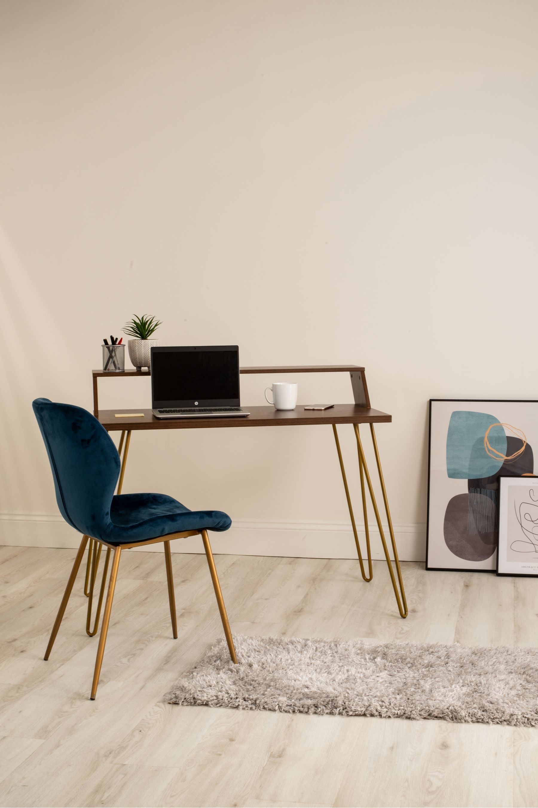 Walnut brown clearance desk